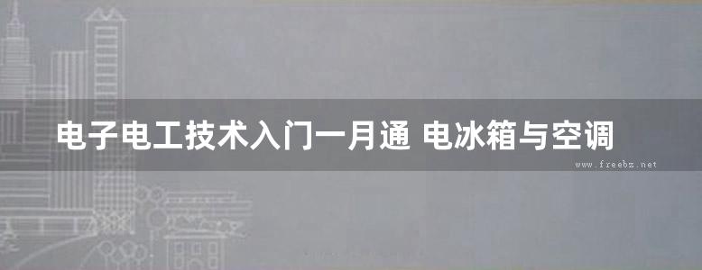 电子电工技术入门一月通 电冰箱与空调器维修一月通 第二版